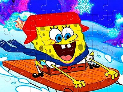 Rompecabezas De Invierno De Bob Esponja captura de pantalla del juego