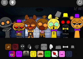 Սպրունկի FNAF 4 խաղի սքրինշոթ