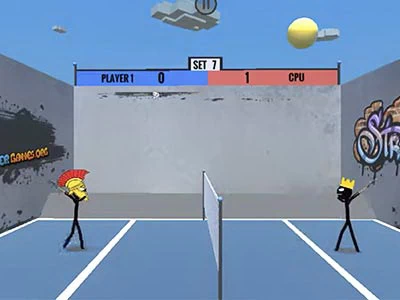 Strichmännchen Badminton 3 Spiel-Screenshot