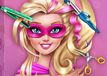 Süper Barbie Gerçek Saç Kesimleri oyun ekran görüntüsü