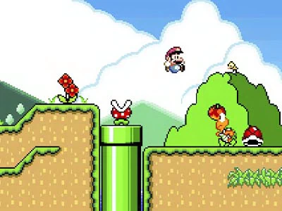 Super Mario World : Luigi Est Le Méchant capture d'écran du jeu