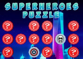 Superhelden Puzzel schermafbeelding van het spel