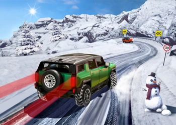 Suv 雪上運転 3D ゲームのスクリーンショット