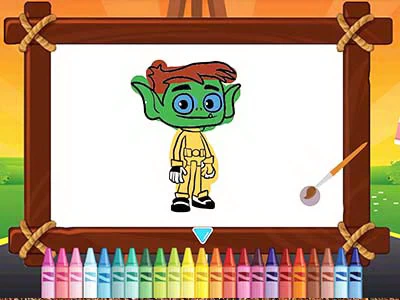Teen Titans Coloring Book screenshot del gioco