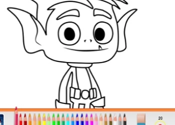 Teen Titans Go: Libro Para Colorear captura de pantalla del juego