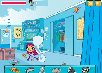 Teen Titans Go! Παιχνίδια: Μάχη με Φαγητό στιγμιότυπο οθόνης παιχνιδιού