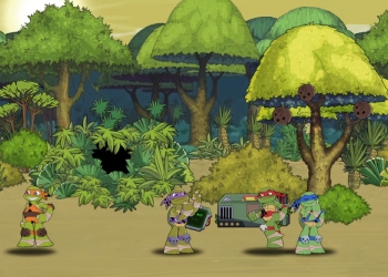 Teenage Mutant Ninja Turtles: Výbuch Do Minulosti snímek obrazovky hry